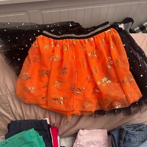 Girls Halloween skirt size small